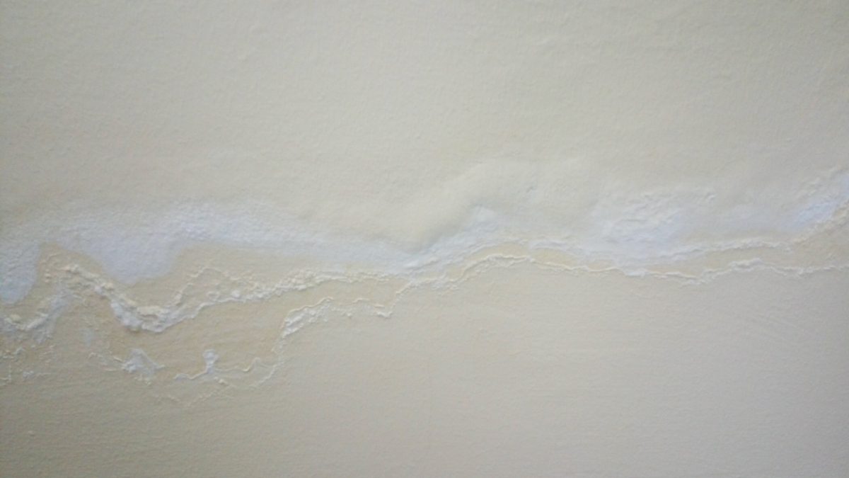 Вздулась краска на стене